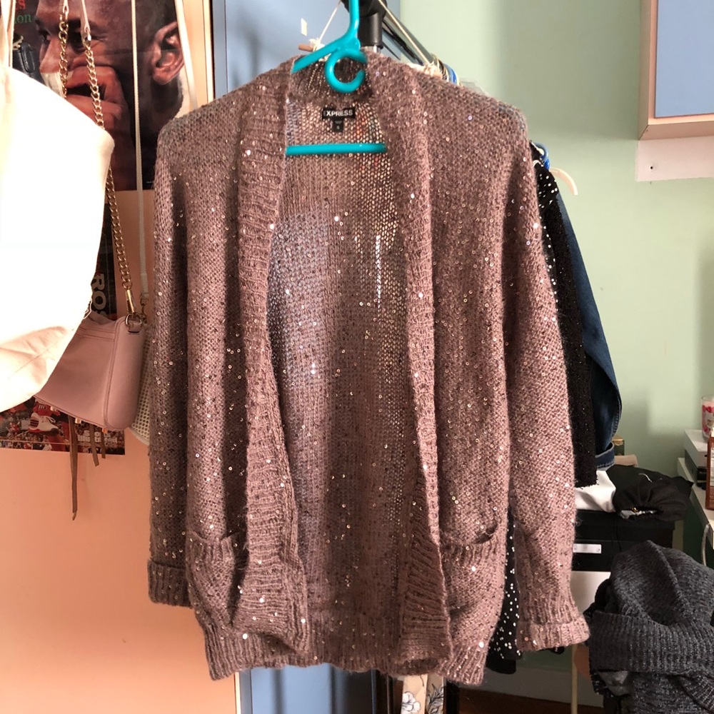 Express Sequin Cardigan